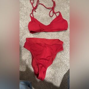 L*SPACE red bikini